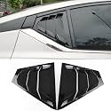 for Nissan 6th Gen Altima 2019-2026 Rear Side Window Louvers -Piano Black