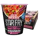 Nissin Cup Noodles Stir Fry Noodles in Sauce, Sweet Chili, 2.89 Ounce (Pack of 6)