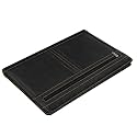 NISUN PU Leather Professional File Folder with 20 Leafs, Black