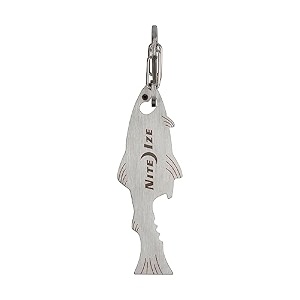nite ize doohickey fishkey key tool silver multi-tool keychain multi-tool