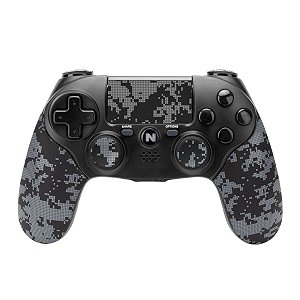 nitho adonis wireless controller for ps4 pc ios amp android ps5 with ps4 games only gamepad joystick with dual vibration  6-axis motion sensor  touchpad  built-in speaker  35 mm jack - camo