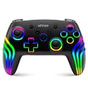 NiTHO NEXUS DARK OPS Wireless Controller for PC, Windows, Switch & Switch 2, iOS, Android, Gamepad with RGB Lighting | Hall Effect Triggers | 6-Axis Gyro | Vibration & Turbo, Black
