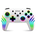NiTHO NEXUS Wireless Controller for PC, Windows, Switch &amp; Switch 2, iOS, Android, Gaming Gamepad with RGB Light | Hall Effect Triggers | 6-Axis Gyro | Dual Vibration &amp; Turbo, White