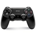 NiTHO PADMATE Wireless Gamepad Controller for PS4, PC, PS3, Steam Deck, PS5 (only play with PS4 games) | Gaming Joystick with Touchpad, 6-Axis Motion Sensor, Dual Vibration, Analog Triggers & Sticks - Black