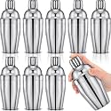 Nitial 9 Pcs Bar Cocktail Shaker, Stainless Steel, 11.8 oz, Silver