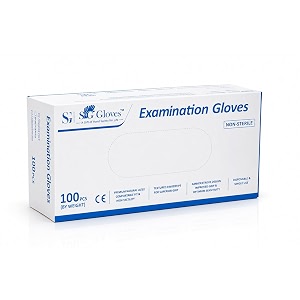 nitrile examination glove l