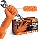 Nitrile Gloves HEAVY DUTY 10 Mil Disposable Rubber Latex Gloves Large