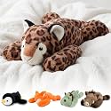 Niuniu Daddy Weighted Stuffed Animal, 20 in 3.3 lbs, Leopard Calming Plush