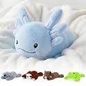 Niuniu Daddy Weighted Stuffed Animals, 17 in 2.8 lbs, Axolotl Calming Plush