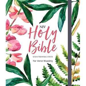 niv bible for journalling and verse-mapping pink