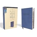 Niv, Premium Gift Bible, Leathersoft, Navy, Red Letter Edition, Indexed, Comfort Print