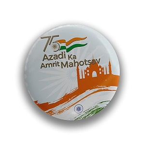 nivara39s  75th azadi ka amrit mahotsav  har ghar tiranga badges  india 75th independence badges  india independence badges pack of 10 tricolor