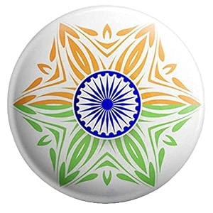 nivara39s  india flag badges  national flag badges  india republic day badges  tricolor badges  pin button badges  independence day batches pack of 10 design 7