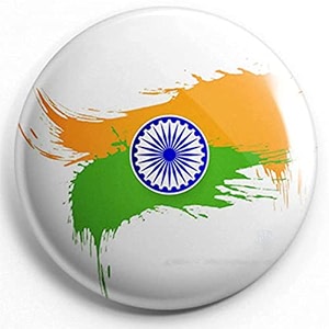 nivara39s  india flag badges  national flag badges  india republic day badges  tricolor badges  pin button badges  independence day batches pack of 50 design 6