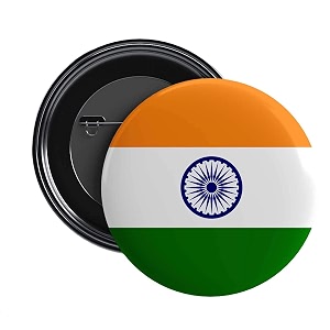 nivara39s  india flag badges  national flag badges  india republic day badges  tricolor badges  pin button badges  independence day batches pack of 5 design 3