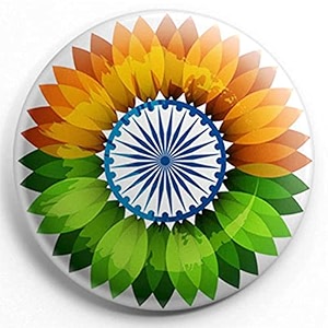 nivara39s  india flag badges  national flag badges  india republic day badges  tricolor badges  pin button badges  independence day batches pack of 25 design 5