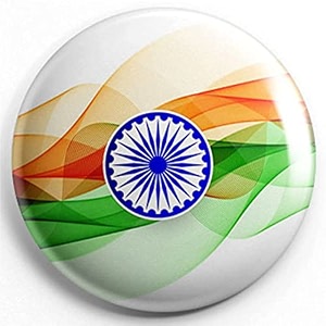 nivara39s  india flag badges  national flag badges  india republic day badges  tricolor badges  pin button badges  independence day batches pack of 100 design 2