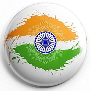 nivara39s  india flag badges  national flag badges  india republic day badges  tricolor badges  pin button badges  independence day batches pack of 50 design 1