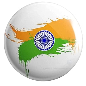 nivara39s  india flag badges  national flag badges  india republic day badges  tricolor badges  pin button badges  independence day batches pack of 10 design 6