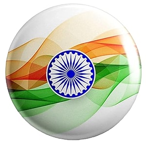 nivara india flag badges  pack of 3 design 2  independence day amp republic day celebration