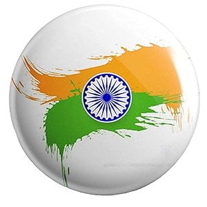 nivara39s india flag badges  independence day batches  national flag badges  india republic day badges  tricolor badges  pin button badges pack of 1 design 6