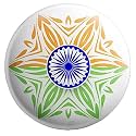 Nivara's | India Flag Badges | National Flag Badges | India Republic Day Badges | Tricolor Badges | Pin Button Badges | Independence Day Batches (Pack of 5, Design 7)