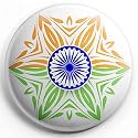 Nivara's | India Flag Badges | National Flag Badges | India Republic Day Badges | Tricolor Badges | Pin Button Badges | Independence Day Batches (Pack of 100, Design 7)