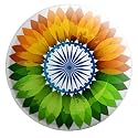 Nivara's | India Flag Badges | National Flag Badges | India Republic Day Badges | Tricolor Badges | Pin Button Badges | Independence Day Batches (Pack of 3, Design 5)