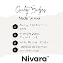 Nivara's | India Flag Badges | National Flag Badges | India Republic Day Badges | Tricolor Badges | Pin Button Badges | Independence Day Batches (Pack of 5, Design 6)