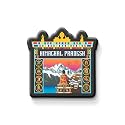 NIVARA Indian State Theme Souvenir Wooden Fridge Magnet for Refrigerator-Set of 1, Multicolor