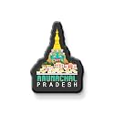 NIVARA Indian State Theme Souvenir Wooden Fridge Magnet for Refrigerator-Set of 1, Multicolor