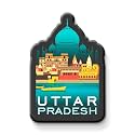NIVARA Indian State Theme Souvenir Wooden Fridge Magnet for Refrigerator-Set of 1, Multicolor