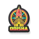 NIVARA Indian State Theme Souvenir Wooden Fridge Magnet for Refrigerator-Set of 1, Multicolor