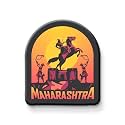 NIVARA Indian State Theme Souvenir Wooden Fridge Magnet for Refrigerator-Set of 1, Multicolor