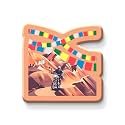NIVARA Indian State Theme Souvenir Wooden Fridge Magnet for Refrigerator-Set of 1, Multicolor