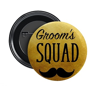 nivara ladke wale  team groom barati  groom39s squad glossy finished  props wedding badges for groom family  58mm  round pin badges  batches for reception party wedding and events