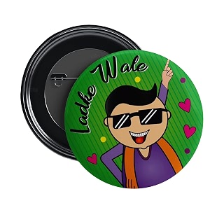 nivara ladke wale wedding badges  team groom barati  groom39s squad glossy finished props wedding badges for groom family  58mm  round pin badges  batches for reception party wedding amp events