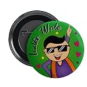 NIVARA LADKE WALE Wedding Badges | TEAM GROOM BARATI | GROOM'S SQUAD Glossy Finished Props Wedding Badges for Groom Family | 58MM | Round Pin Badges | Batches for Reception Party, Wedding &amp; Events