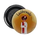 NIVARA LADKE WALE Wedding Badges | TEAM GROOM BARATI | GROOM'S SQUAD Glossy Finished Props Wedding Badges for Groom Family | 58MM | Round Pin Badges | Batches for Reception Party, Wedding & Events