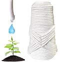 Pro - Plants Automatic Drip Watering Wick Cord Spike for 15-30 Days Holiday/Hydroponic NFT String Rope (1/5 inch, White, 5 mm, 120 feet)