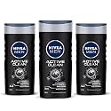 Nivea Active Clean Body Wash with Active Charcoal, Shower Gel For Body, Face &amp; Hair, 250ml (Pack of 3)