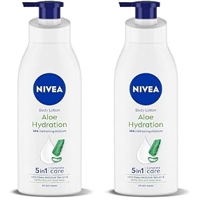 nivea aloe hydration body lotion 400ml pack of 2