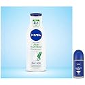 NIVEA Body Lotion, Aloe Hydration, with Aloe Vera for Instant Hydration in Summer, for Men &amp; Women, 200 ml &amp; Nivea Deodorant Roll On, Protect &amp; Care for Unisex, 50ml