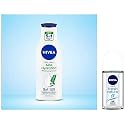 NIVEA Body Lotion, Aloe Hydration, with Aloe Vera for Instant Hydration in Summer, for Men &amp; Women, 200 ml &amp; Nivea Deodorant Roll On, Fresh Natural for Unisex, 50ml