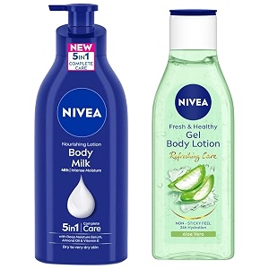 nivea body lotion for very dry skin 600 ml amp nivea aloe vera gel body lotion 200 ml