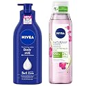 NIVEA Body Lotion for Very Dry Skin, 600 ml &amp; Nivea Naturally Good Body Wash, 300 ml