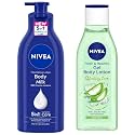 NIVEA Body Lotion for Very Dry Skin, 600 ml &amp; NIVEA Aloe Vera Gel Body lotion, 200 ml