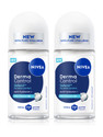 NIVEA Derma Control Defend Roll On, 0% Alcohol, Pure Hyaluron & ProVit B5 for Women Deodorant Roll-on - For Women (100 ml, Pack of 2)