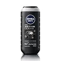 NIVEA Men Body Wash, Active Clean with Active Charcoal, Shower Gel for Body, Face &amp; Hair, 250 ml