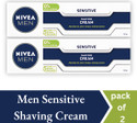 NIVEA Men Sensitive Shaving Cream (Pack of 2) (100 ml)